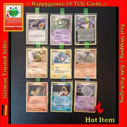 9x Pokemon Karten Vintage Sammlung gemischt div. Set TCG non Holo /N64 - Image 1