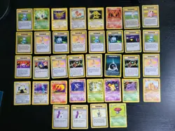 Alte Pokemon Karten Sammlung 36x Rare WotC 1. Edition Vintage - Played - Image 1