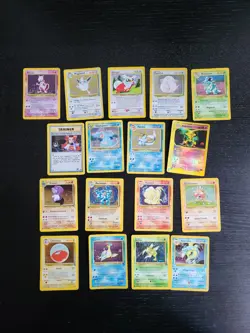 Alte Pokemon Karten Sammlung 17x Rare WotC HOLO 1. Edition Vintage - Played - Image 1