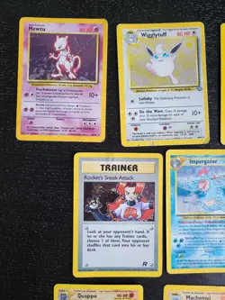 Alte Pokemon Karten Sammlung 17x Rare WotC HOLO 1. Edition Vintage - Played - Image 2