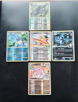 5x Seltene Vintage Reverse Holo Pokemon Karten Sammlung | DE + EN | Versch. Sets - Image 1