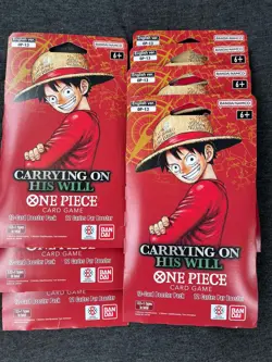 One Piece OP-13 Carrying On His Will Sleeved Booster Pack (LOT of 7) - Image 1