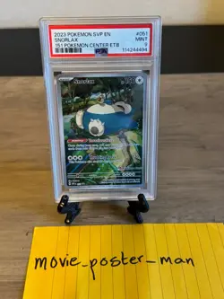 Pokemon Center 151 ETB Snorlax SVP 051 Stamp Promo Card PSA 9 Mint Condition - Image 1