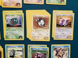 Pokemon-Lot of 38 Gym Heroes cards-Common and Uncommon NM-LP - Image 5