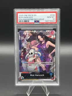Boa Hancock 2025 PSA Magazine Promo One Piece Promotion Card Op07-038 PSA 10 - Image 1