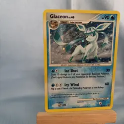 Pokemon Card Double Swirl Glaceon Lv4620/100 DP Majestic Dawn Holo - Image 3
