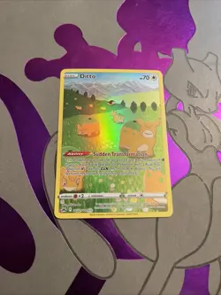 Pokemon TCG Ditto Crown Zenith Galarian Gallery Holo Ultra Rare Card GG22/GG70 - Image 1
