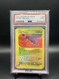 2003 SKYRIDGE GOLBAT REVERSE HOLO PSA 9 MINT #60 Pokemon Card - Image 1