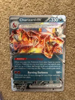 Pokemon TCG Charizard EX Jumbo Oversized Lenticular Promo Card 2025 SVP196 - Image 1