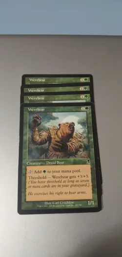8 Blastoderm Nemesis, 4 Werebear Prophecy Green Creature Cards. Mtg Magic Gather - Image 2