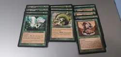 Magic The Gathering Game, Green Wurm Cards. Mtg 22 Cards. Creature, Sorcery. - Image 1