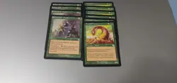 Magic The Gathering Game, Green Wurm Cards. Mtg 22 Cards. Creature, Sorcery. - Image 2