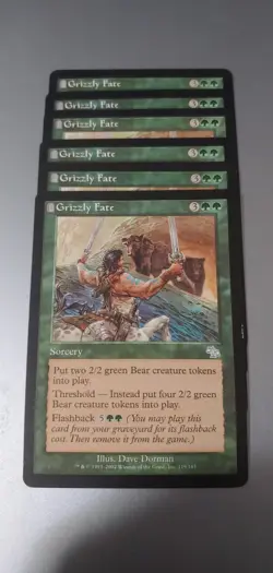 7 Animate Land Nemesis, 6 Grizzly Fate Judgement. Magic The Gathering Cards. Mtg - Image 2