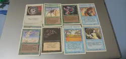 23 Magic The Gathering Revised Edition Black, Blue, Green, White Cards. - Image 1