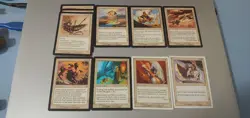 13 Magic The Gathering Vintage White Rare Cards. Transcendence,Karmic Justice... - Image 1
