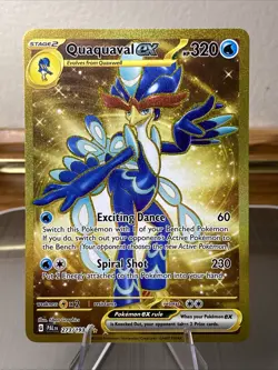 🔥 Quaquaval ex #273/193 Gold Hyper Rare NM | Paldea Evolved - 2023 Pokemon Card - Image 1