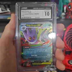 CGC 10 Mega Gengar EX 056/094 Phantasmal Flames Holo Pokemon Card 056/094 - Image 1