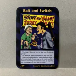 Bait and Switch Card INWO Illuminati New World Order Assassins Game 11/122 LP - Image 1