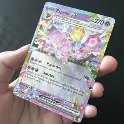 Pokemon TCG Espeon EX Prismatic Evolutions Card 034/131 Pokemon Play! Stamp - Image 2