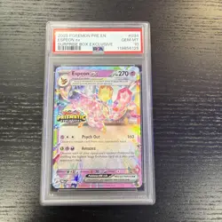 Espeon EX Surprise Box Promo Stamp 034/131 Pokemon Prismatic Evolutions PSA 10 - Image 1