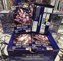 One Piece TCG (OP-14) The Azure Sea's Seven Booster Packs - English - Lot of 6 - Image 2