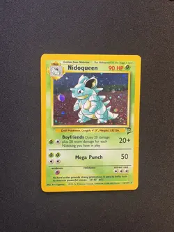 Nidoqueen 12/130 Holo Base Set 2 II 2000 Pokemon TCG LP - Image 1