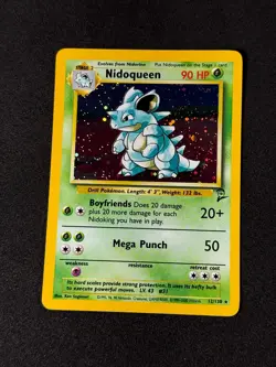 Pokemon Nidoqueen 12/130 Holo Base Set 2 II 2000 Copy 2 LP - Image 3