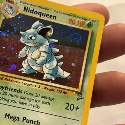 Pokemon TCG Base Set 2 Nidoqueen 12/130 Vintage Holo Rare 2000 Swirl LP - Image 4