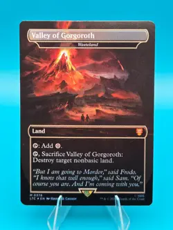 NM - Magic the Gathering, Lord of the Rings, Valley of Gorgoroth (0376) - Foil - Image 1