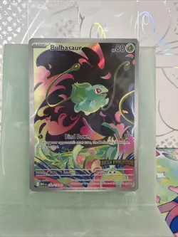 Pokemon TCG Mega Evolution 133/132 Bulbasaur Stamped SEALED Promo Card (NM) - Image 1