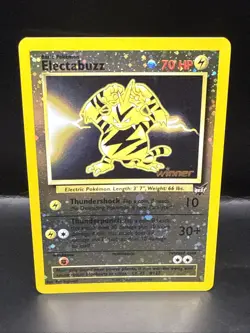 Pokemon Electabuzz - 1 [Winner] 001/009 Best of Reverse Holo Swirl - Image 1