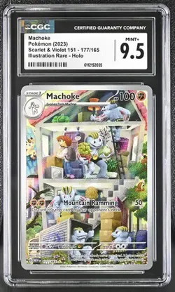 Machoke *CGC 9.5* Illustration Rare *Scarlet & Violet 151* #177 *2023* Pokemon - Image 1