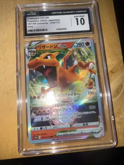 2022 Pokemon Charizard VSTAR Holo #014 VSTAR Universe Japanese CGC 10 Gem Mint - Image 1