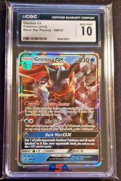 2019 Pokemon Black Star Promos GX Greninja #SM197 CGC 10 (C) - Image 1