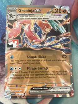 Pokemon TCG Play! Prize Pack Series 7 Greninja ex Stamped Promo - Image 1