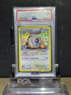 2012 Pokemon Black & White Dragons Exalted #103 Slaking Holo PSA 9 Mint - Image 1