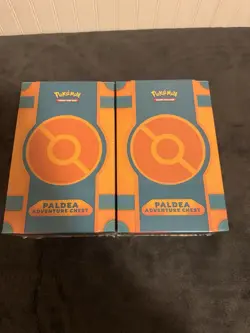 Pokemon TCG 2024 Paldea Adventure Chest , LOT OF 2 BOXES BRAND NEW SEALED - Image 5