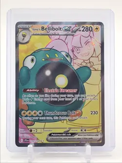 IONO'S BELLIBOLT EX 2025 POKEMON JOURNEY TOGETHER ULTRA RARE 172/159 Q3687 - Image 1
