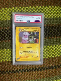 2002 Pokemon Expedition 77 Flaaffy PSA 8 NM-MT - Image 1