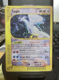Pokemon TCG Lugia 149/147 Aquapolis Holo Secret Rare Crystal Type Basic - Image 1