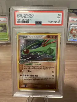 Pokemon Flygon 3/17 Holo Rare 2006 Pop Series 4 PSA 7 NM - Image 1