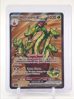 HYDRAPPLE EX 2024 POKEMON STELLAR CROWN ULTRA RARE HOLO 156/142 Q3687 - Image 1