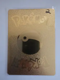 Pokemon Pikachu Mega Ampharos Gold Foil FanArt - Image 2