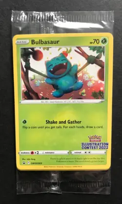 Bulbasaur Pokemon Illustration Contest 2022 SWSH303 SWSH304 SWSH305 PROMO NEW - Image 1