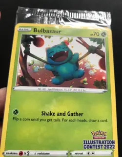 Bulbasaur Pokemon Illustration Contest 2022 SWSH303 SWSH304 SWSH305 PROMO NEW - Image 3