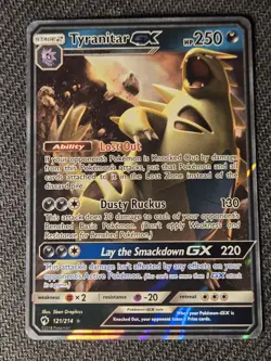 Tyranitar GX 121/214 - Pokemon TCG Ultra Rare Lost Thunder 2018 NM - Image 1