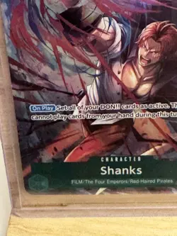 One Piece Carrying On His Will TCG Shanks ALTERNATE ALT ART Super Rare OP13-028 - Image 4