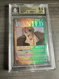 One Piece TCG English Eustass Captain Kid OP01-051 Wanted Poster Alt Art - Image 1
