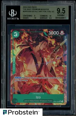 2024 One Piece The Best Premium Booster OP01033 Izo Alt Art Foil BGS 9.5 - Image 1