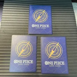 One Piece Card Game Monkey D Luffy P-041 1st Anniversary NM 3 Set - Image 2